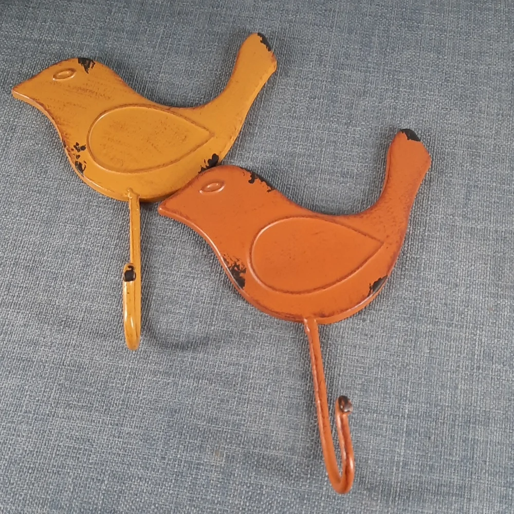 Wall Hooks Bird Birds Rustic Urban Farmhouse Home Coat Utility Laundry Room